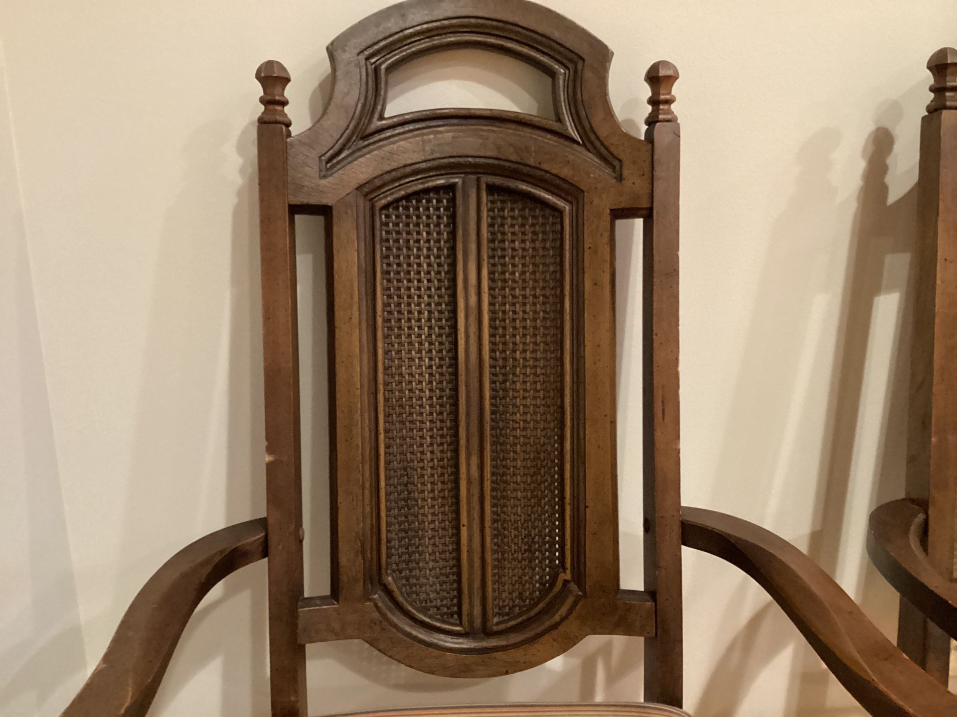 Vintage Antique Arm Chair Solid Wood (Set of 2) - photo 2