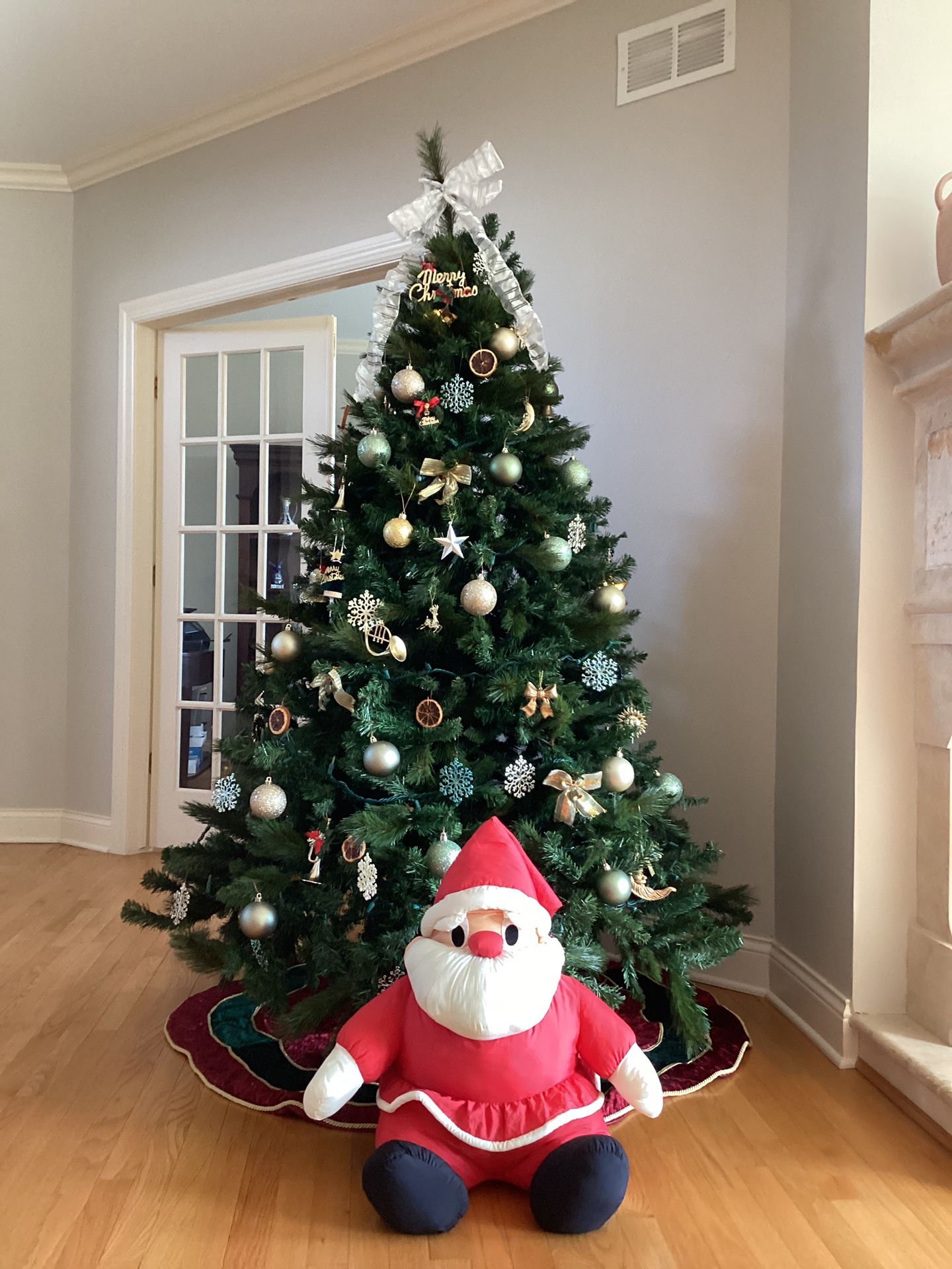 Santa Claus Stuffed Doll For Holidays Christmas - Interior Only