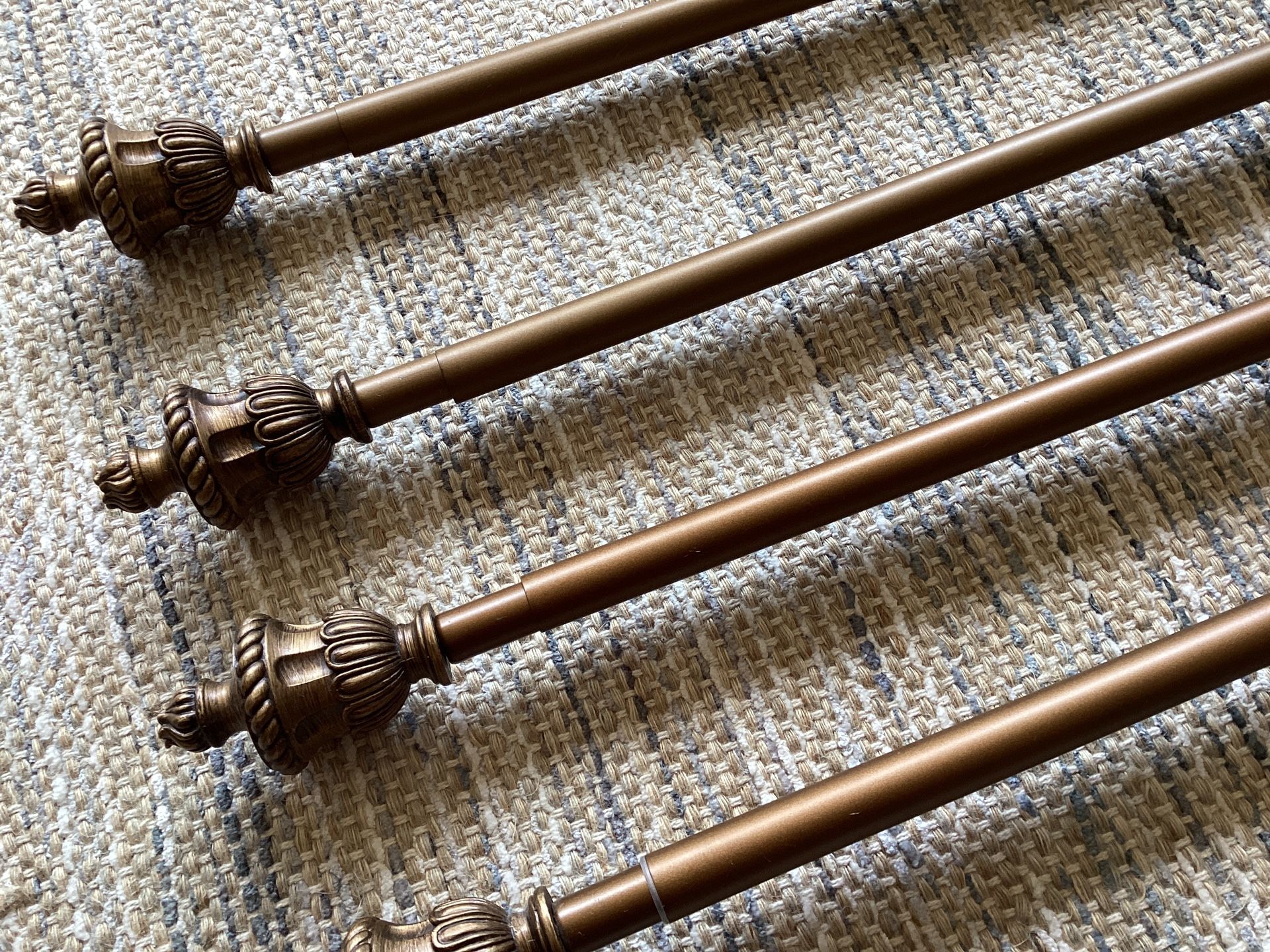 Curtain Rod Metal Bronze Color 44.5”~85” (Set of 4) - photo 3