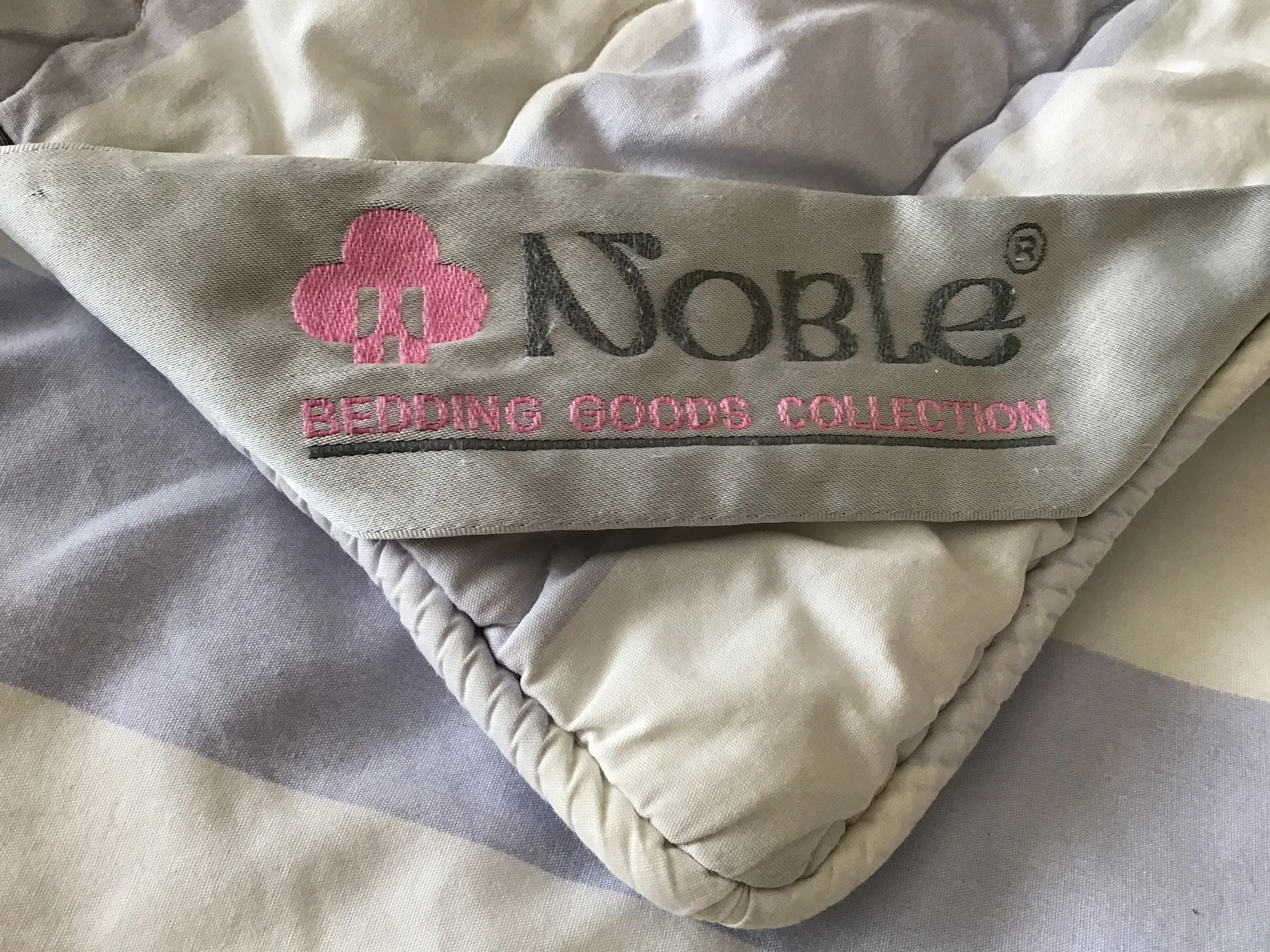 Floral / Stripe Full Duvet Cover Cotton Padded Full Zip Closure image indicator(6)