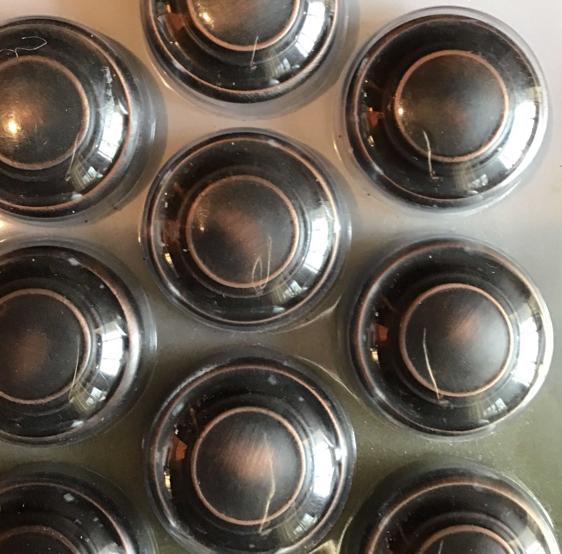 Cabinet Door Knobs -9Pcs Bronze Color