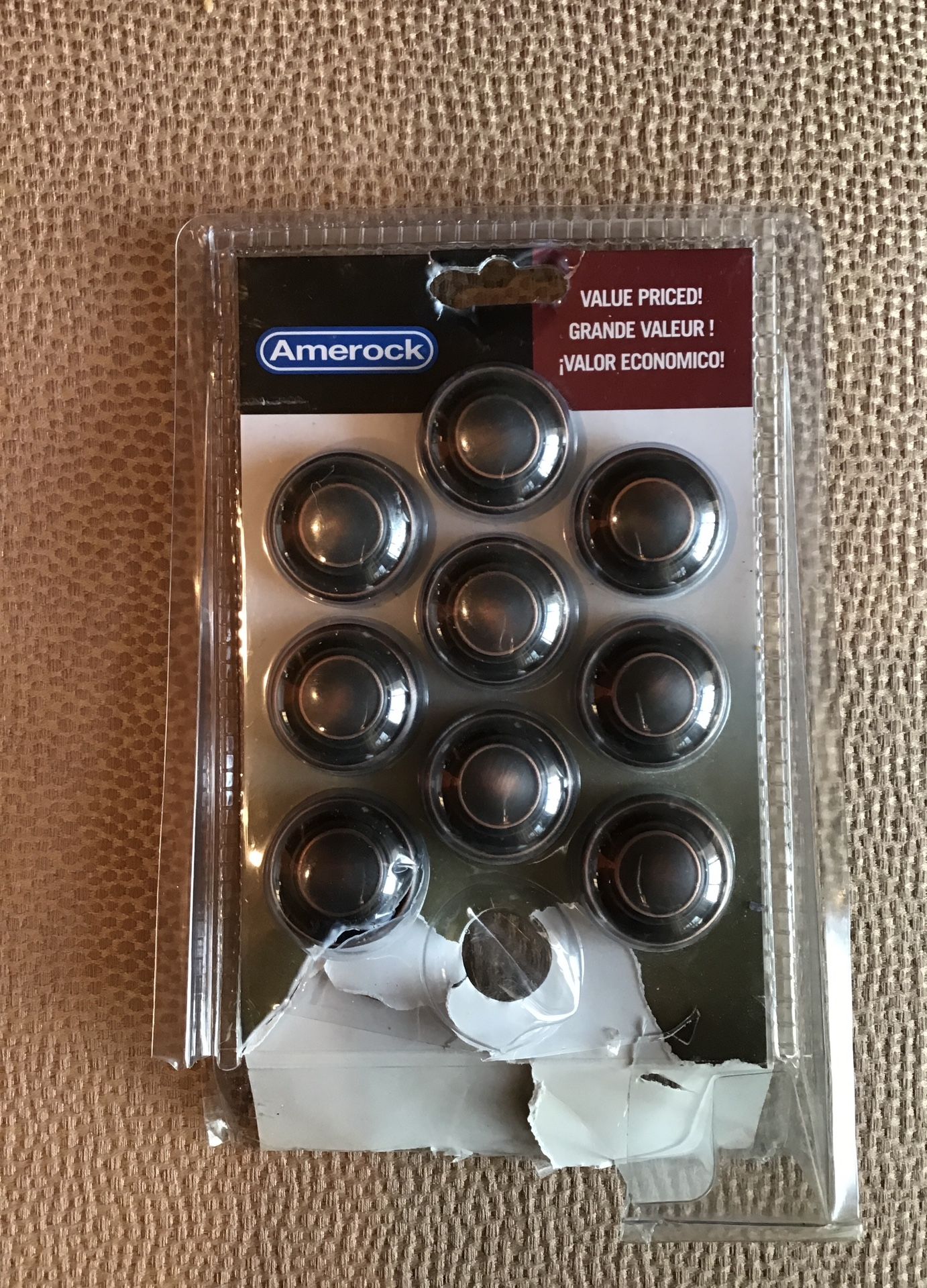 Cabinet Door Knobs -9Pcs Bronze Color - photo 2