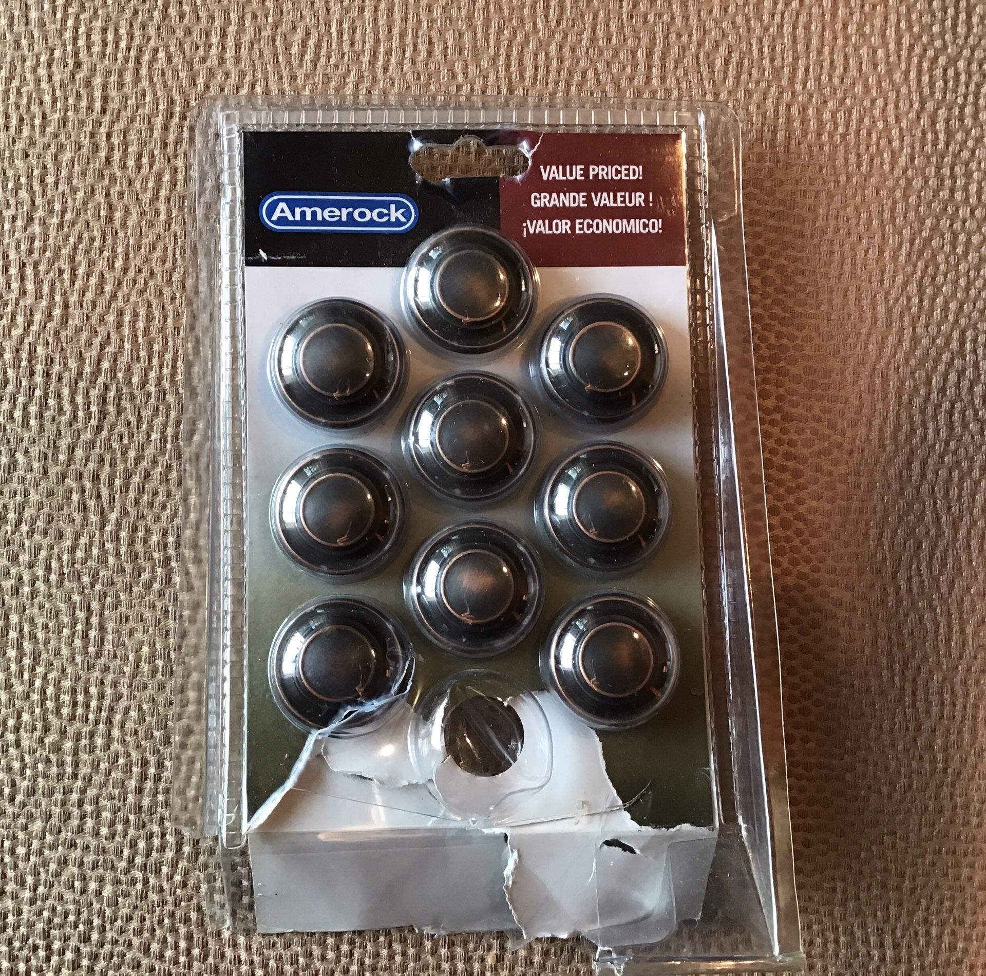 Cabinet Door Knobs -9Pcs Bronze Color - photo 3