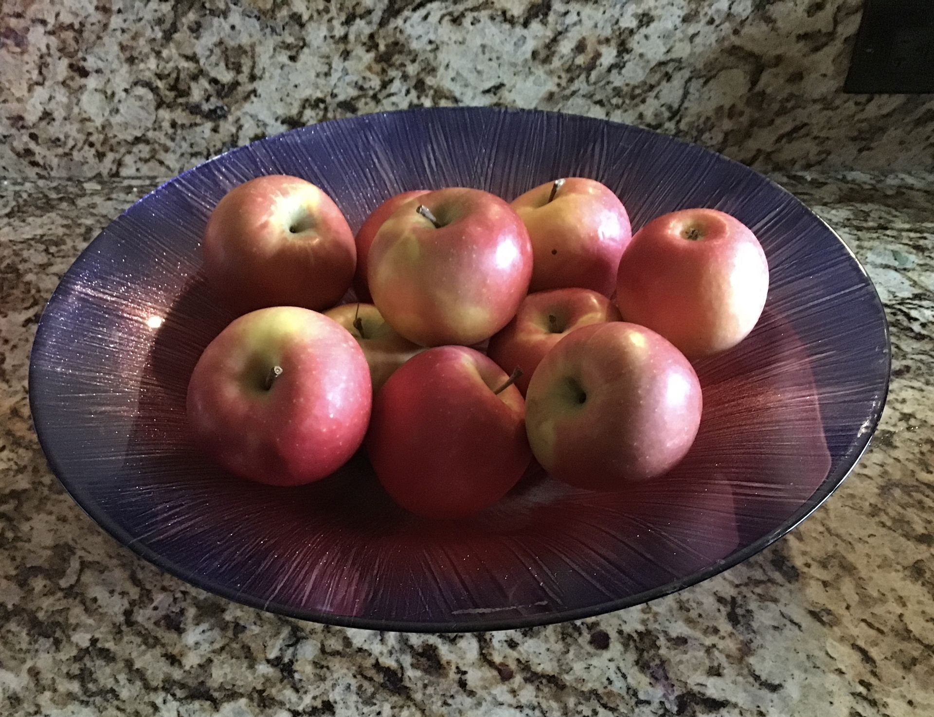 Red Big Glitter Glass Bowl For Storage and Decor -Any Fruit And - photo 4