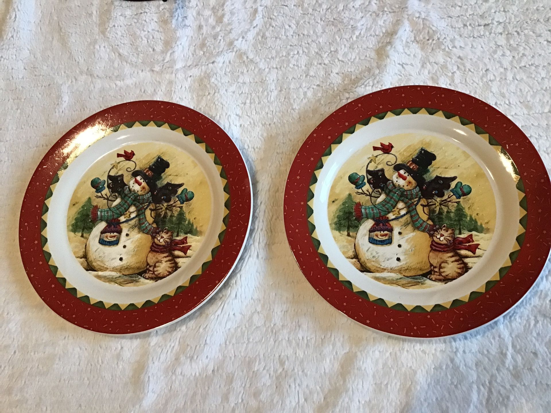 Two Tier Serving Party Plates With Metal Stand - photo 4