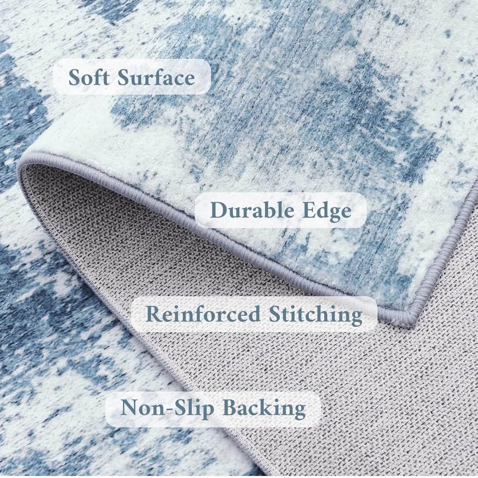 8x10 Modern Abstract Area Rugs Ivory - photo 4