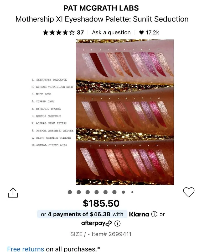 Pat McGrath Labs mothership XI palette - sunlit seduction image indicator(2)