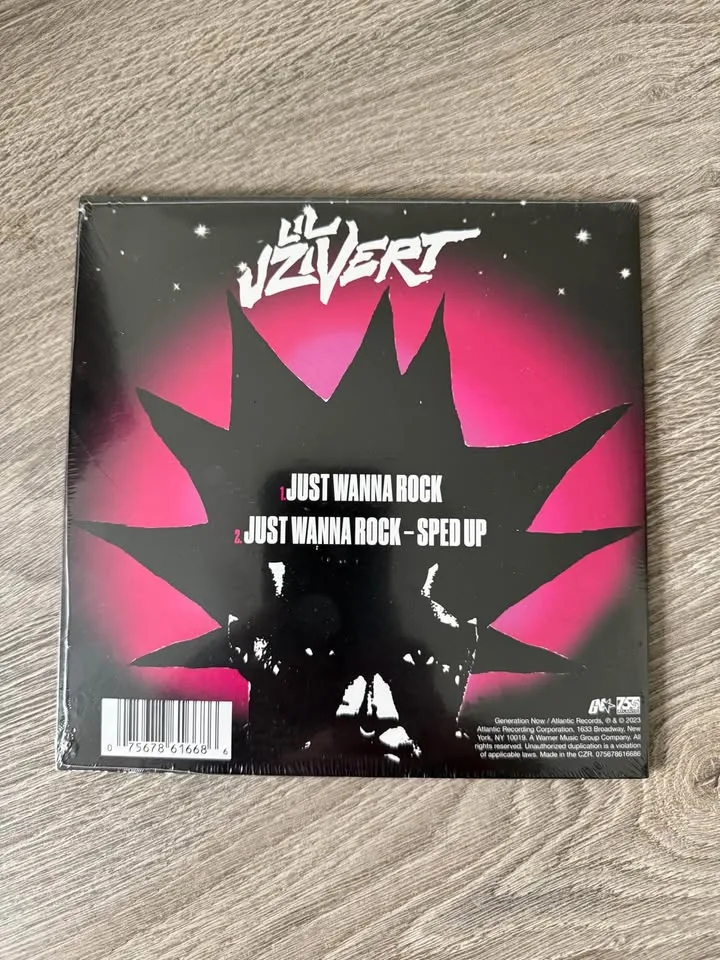 Lil Uzi Vert Just Wanna Rock PINK Vinyl 7" NEW/SEALED image indicator(2)