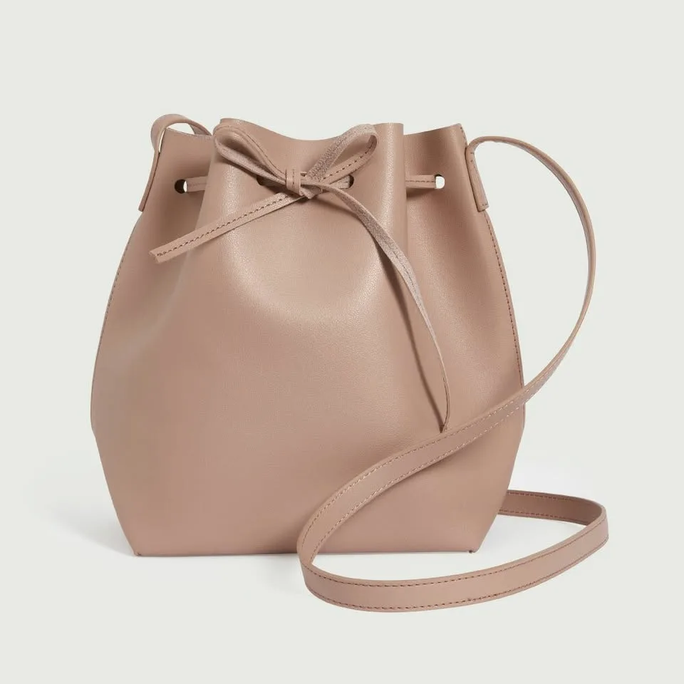 Vegan Leather Bow Tie Bucket Bag image indicator(2)