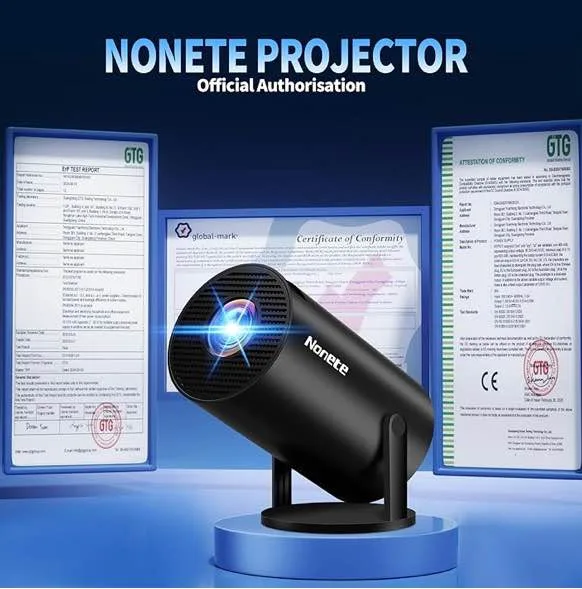 [2026 Upgraded] Mini Projector Support 4K 1080P FHD image indicator(2)