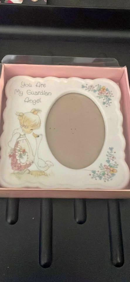 Precious Moments Porcelain Photo Frame “You Are My Guardian Ange