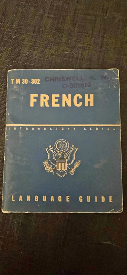 WW II French Language Guide - Made by “The War Department”