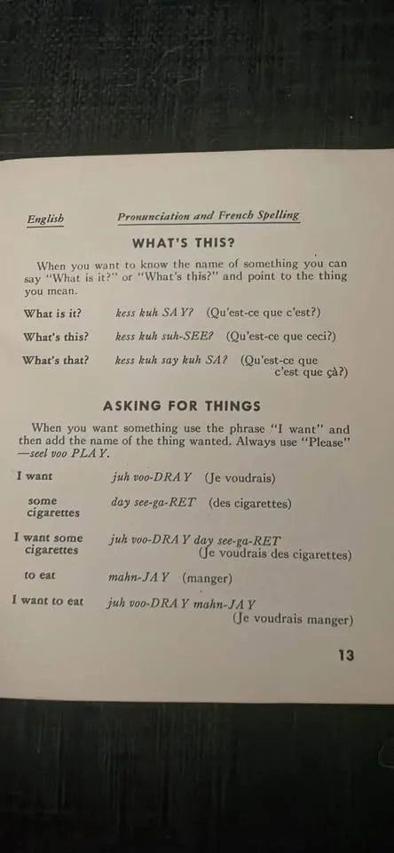WW II French Language Guide - Made by “The War Department” image indicator(3)