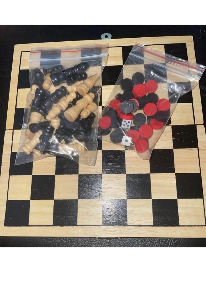 (7) Mini/Travel Games - Jenga, checkers, chess... image indicator(6)