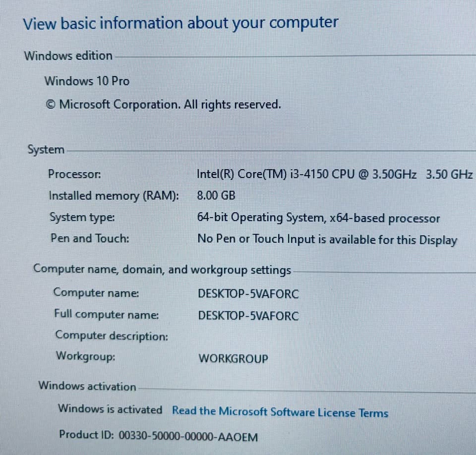 Dell Optiplex Core i3 8GB 256GB SSD ALL IN ONE PC - photo 3