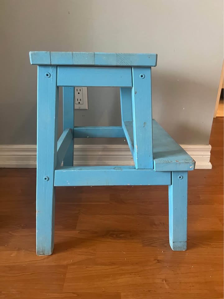 IKEA wood foot stool - photo 2
