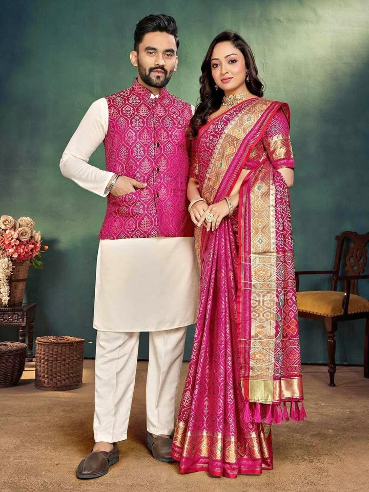 Indian partywear couple sets / kurta and saree sets