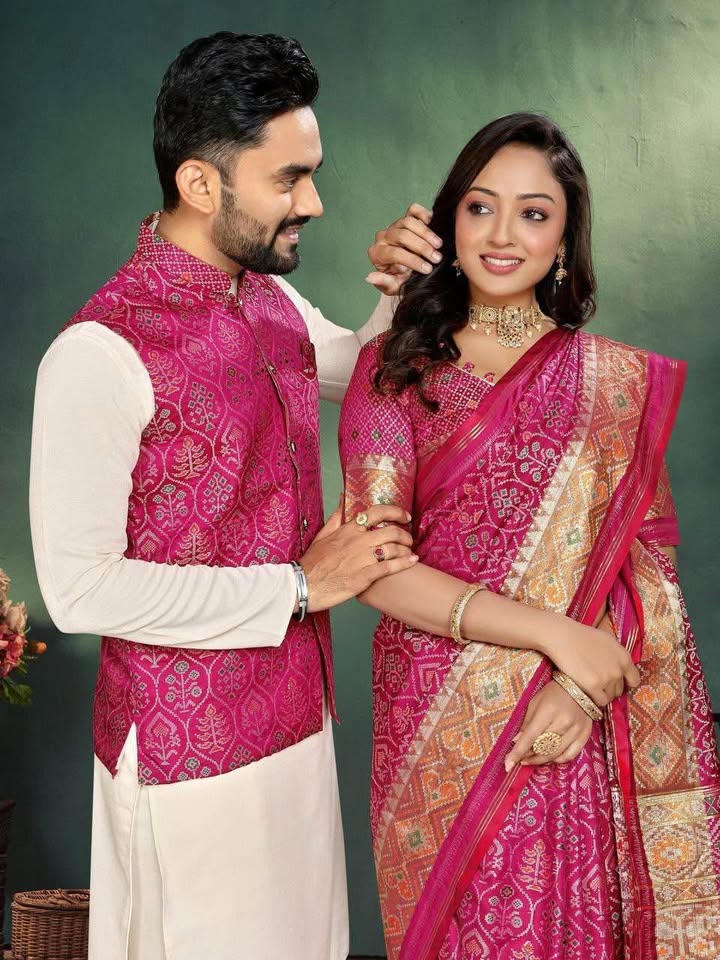 Indian partywear couple sets / kurta and saree sets - photo 2