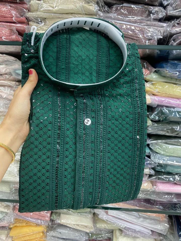 Partywear kurta pajamas - photo 3