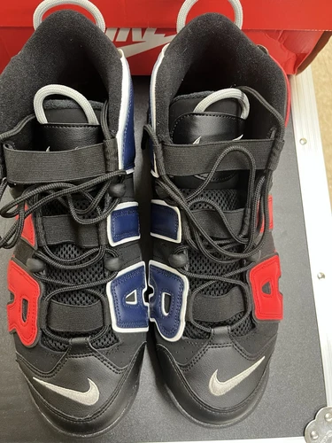 NIKE Air More Uptempo '96 Black/Red Size 12 - photo 5