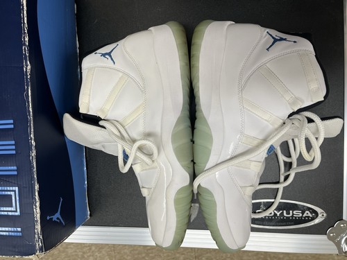 AIR JORDAN 11 RETRO WHITE/LEGEND BLUE-BLACK BLANC/CIEL-NOI - photo 5