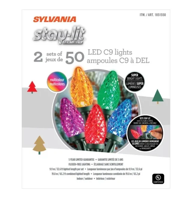 Sylvania Stay-Lit 50 LED C9 Lights image indicator(4)
