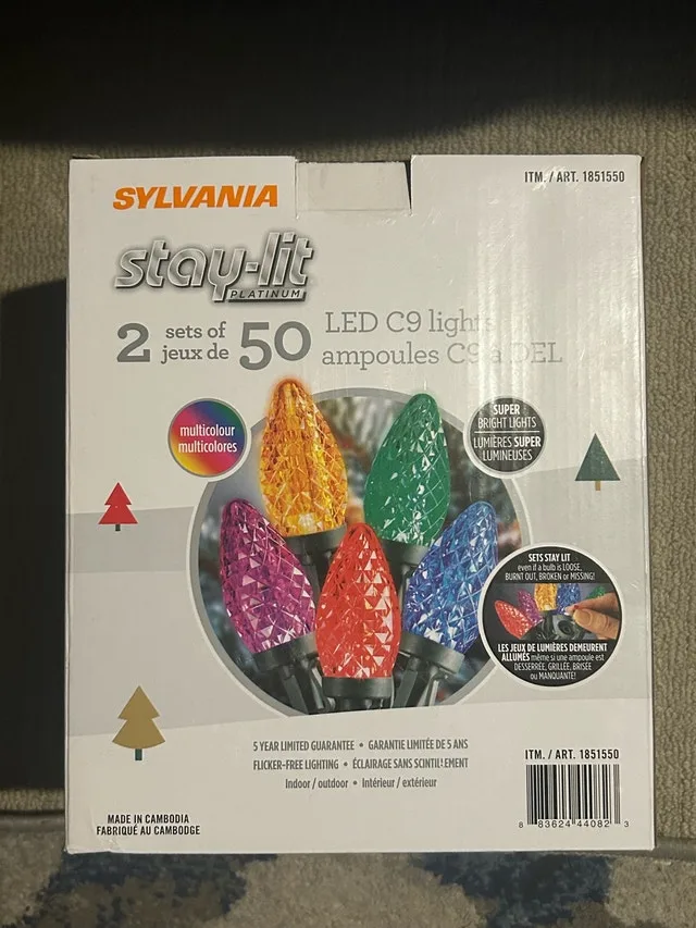 Sylvania Stay-Lit 50 LED C9 Lights image indicator(6)