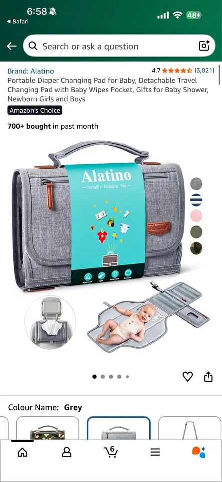 Portable changing pad thumbnail