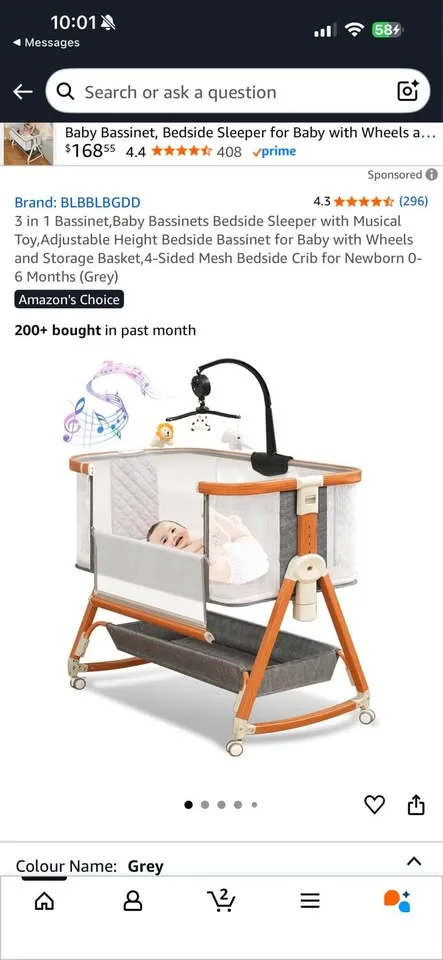 Bedside bassinet image indicator(6)