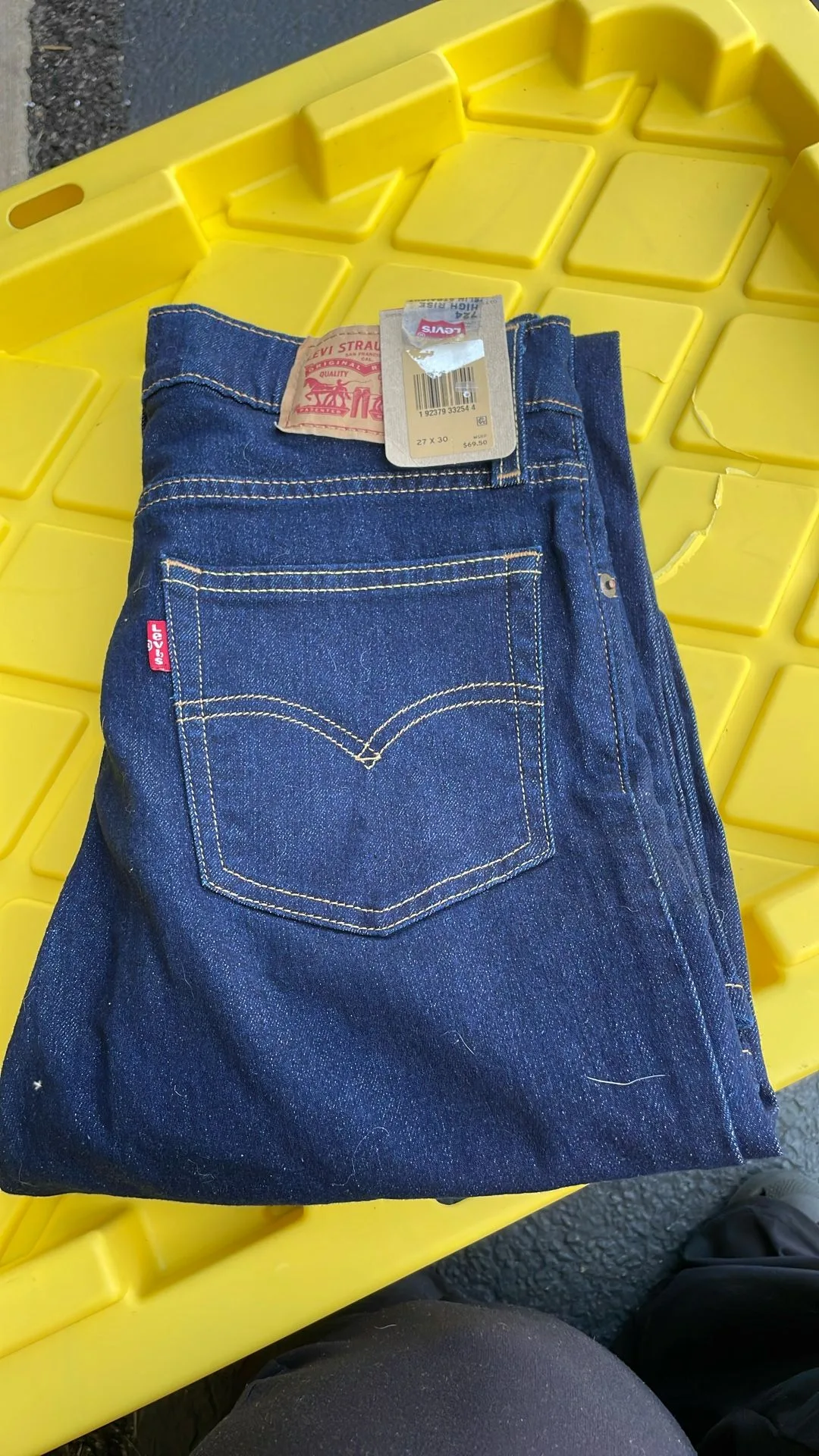 Levi’s Strauss 27X30 Navy Jeans thumbnail