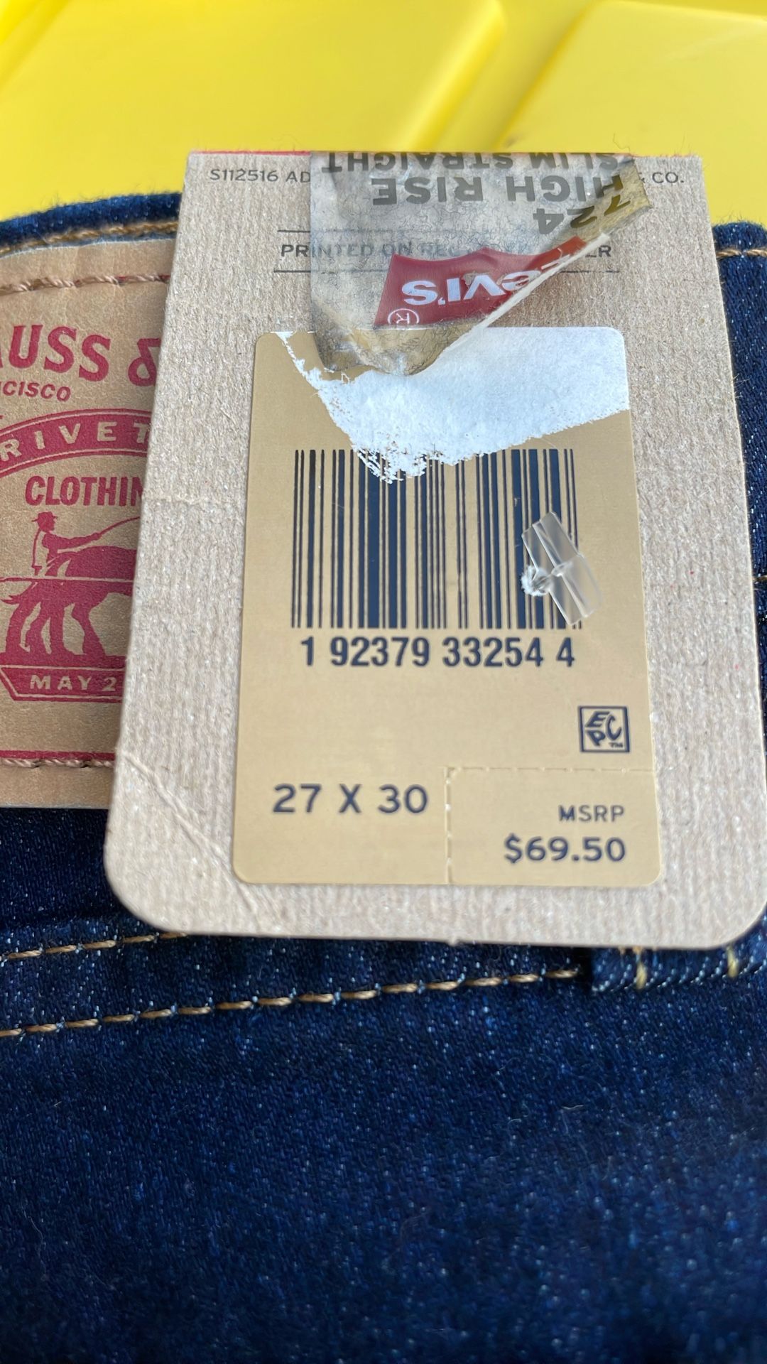 Levi’s Strauss 27X30 Navy Jeans - photo 3