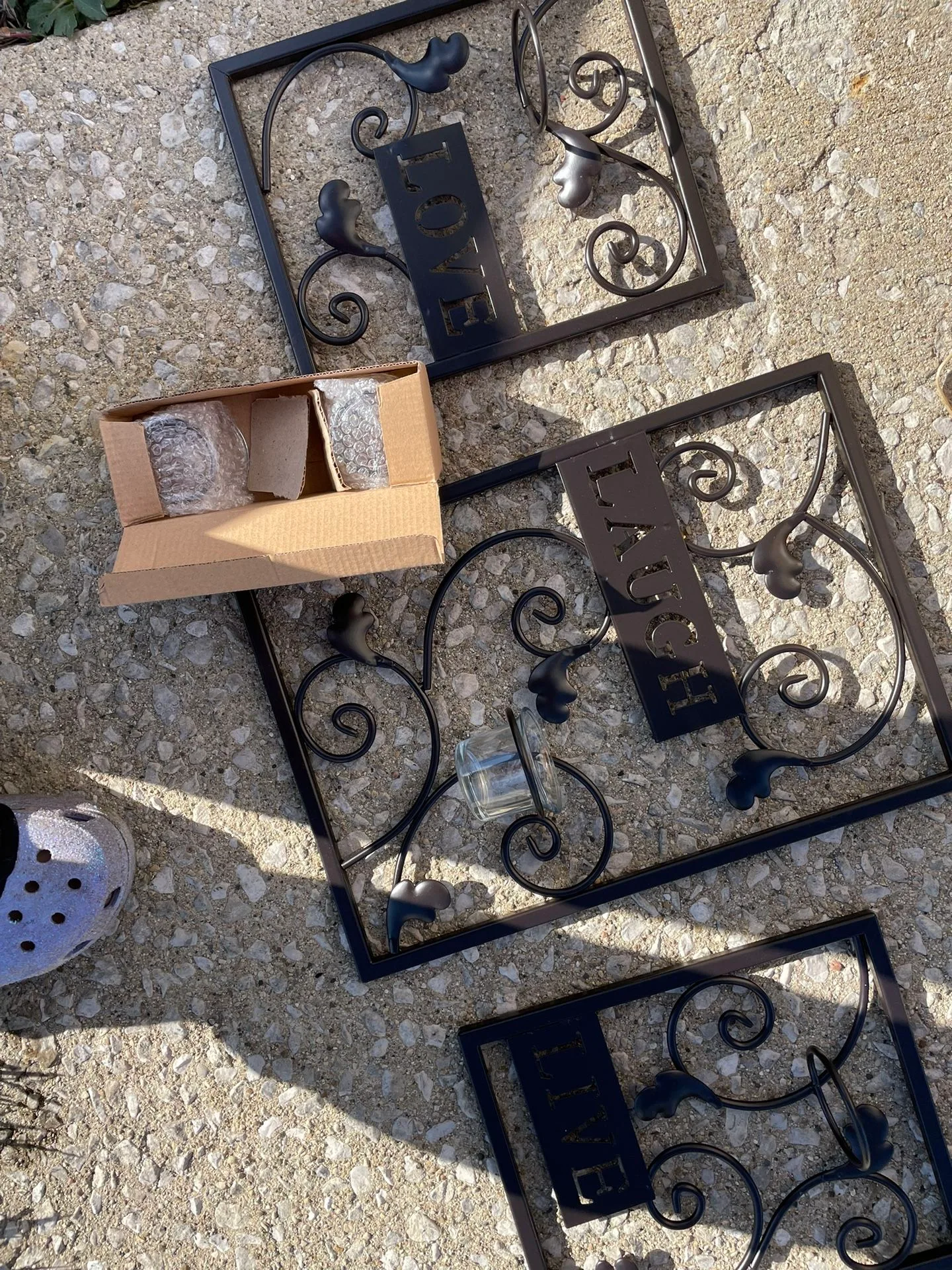 New Hosley Tea Light Wall Scones -Live - Love - Laugh image indicator(4)