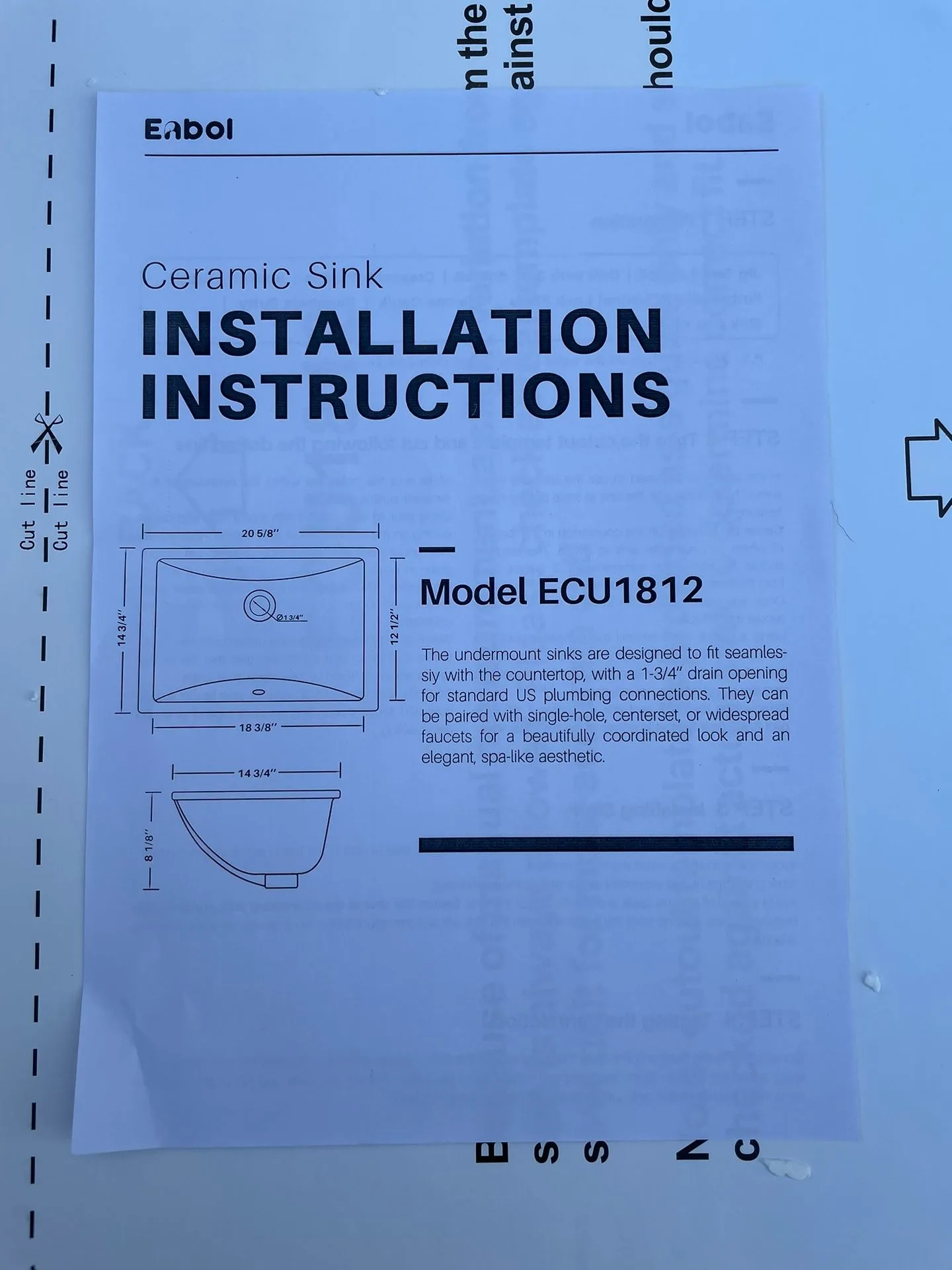 Enbol Porclain Lavatory Sink image indicator(4)