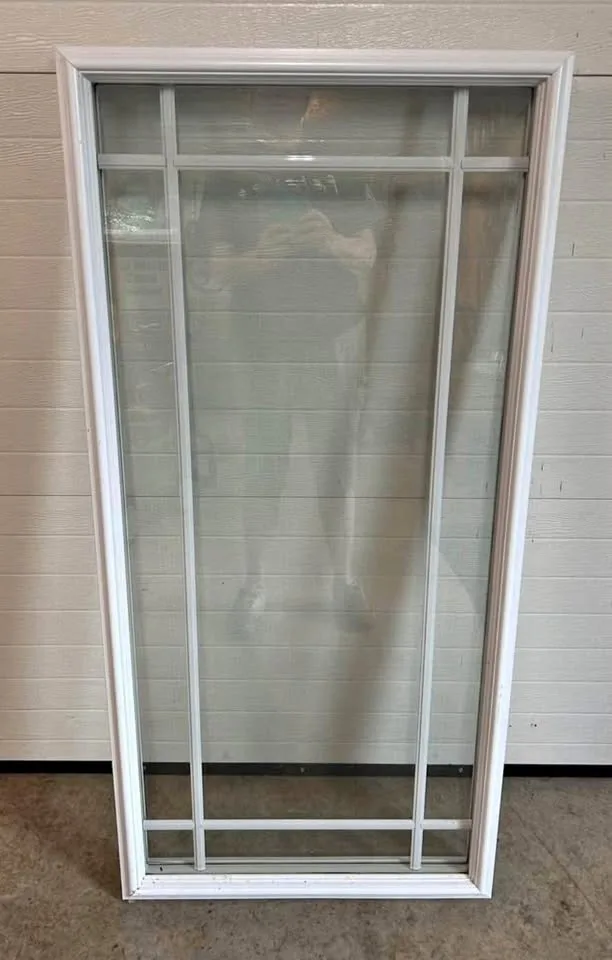 Door Light Window with Prairie Grill