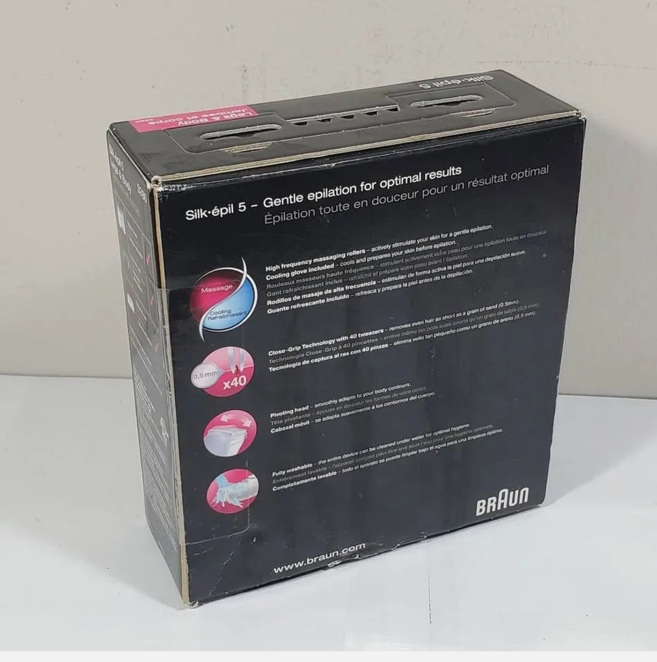 New in box Braun epilator silk épil 5 image indicator(2)