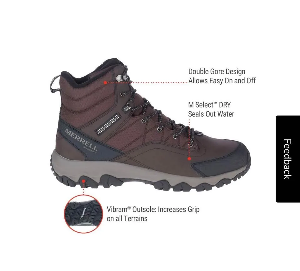 Merrell Thermo Akita Mid WP Winter Boots - Black - US 10.5 image indicator(7)