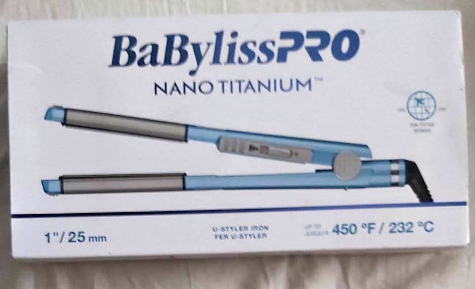 nano titnium 1" u-styler iron  Straightener
