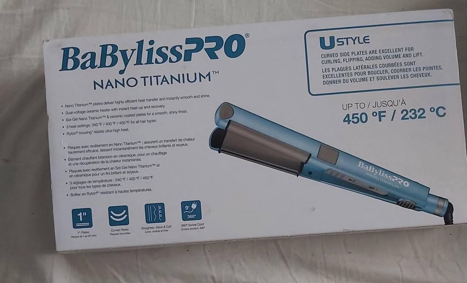 nano titnium 1" u-styler iron  Straightener - photo 2
