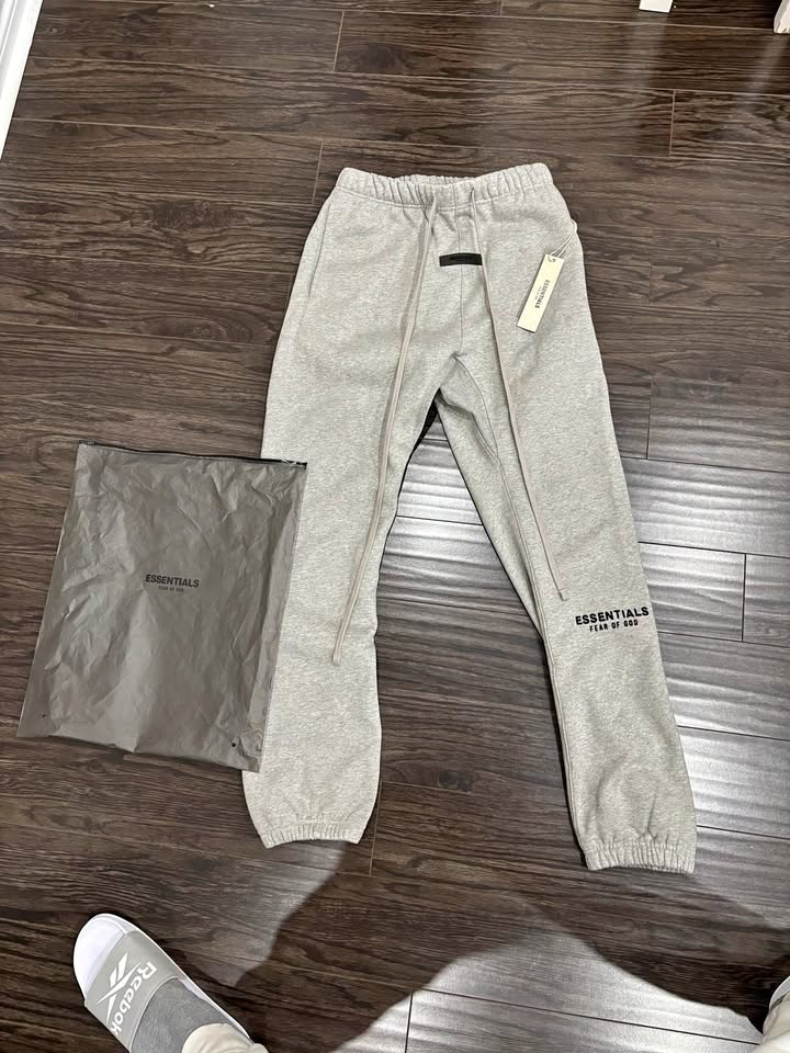 Cuffed Dark Oatmeal Essentials Pants (Small Size)