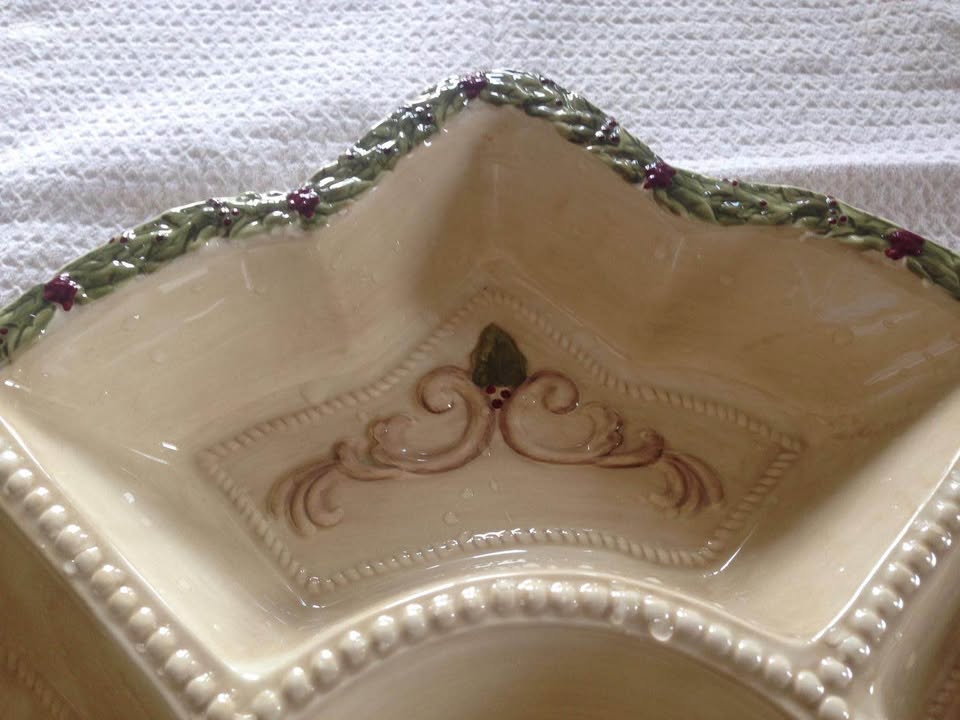 Divided Serving Platter & Covered Serving Bowl - photo 2