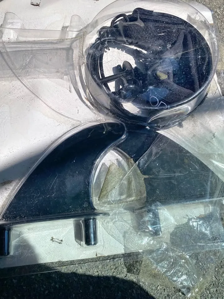 Surfboard extra fins set + leash