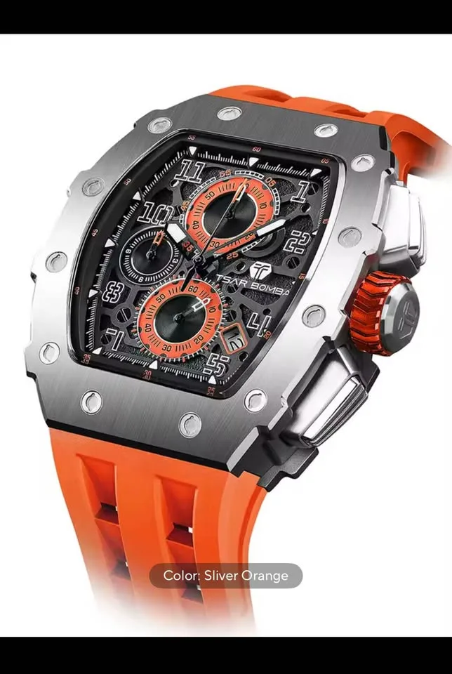 TSAR BOMBA TB8204 Luxury Chronograph Watch image indicator(5)