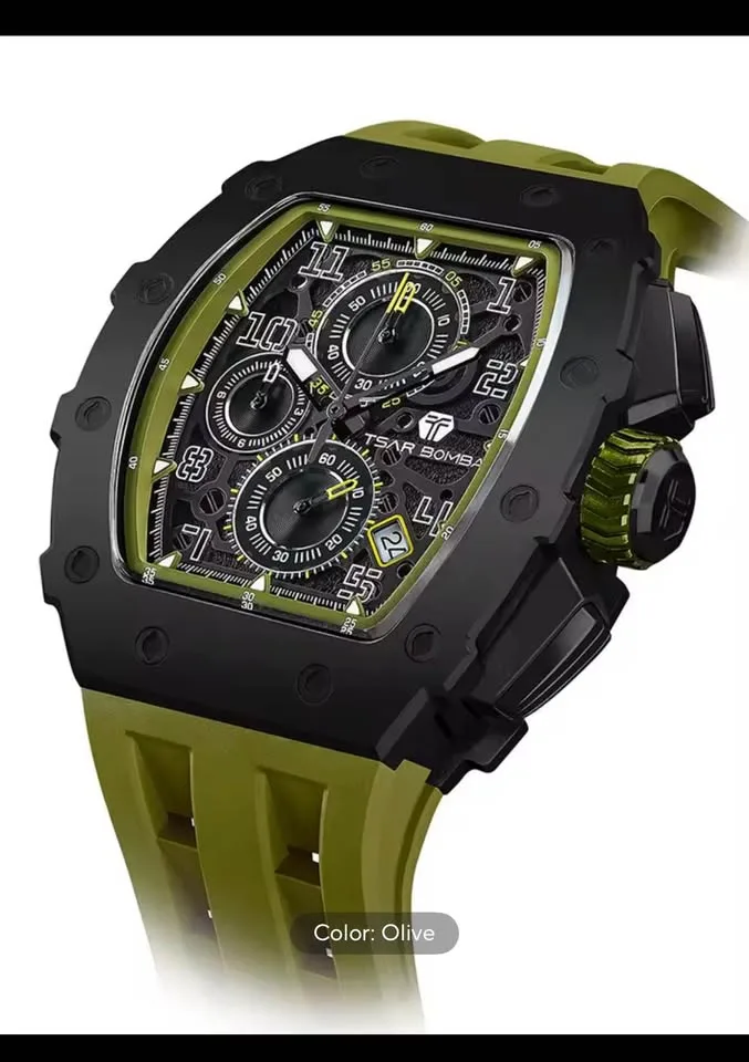 TSAR BOMBA TB8204 Luxury Chronograph Watch image indicator(8)