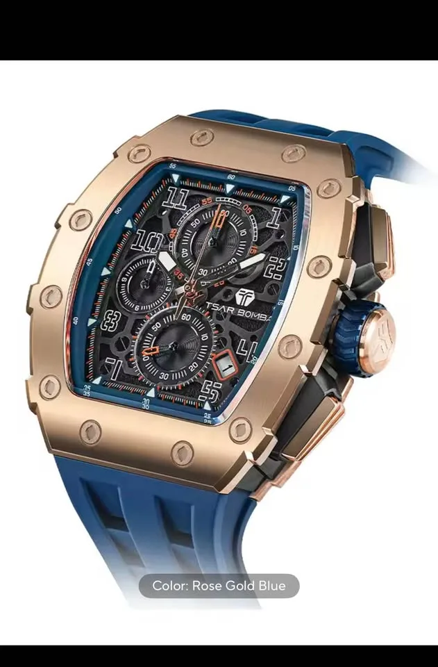 TSAR BOMBA TB8204 Luxury Chronograph Watch image indicator(9)