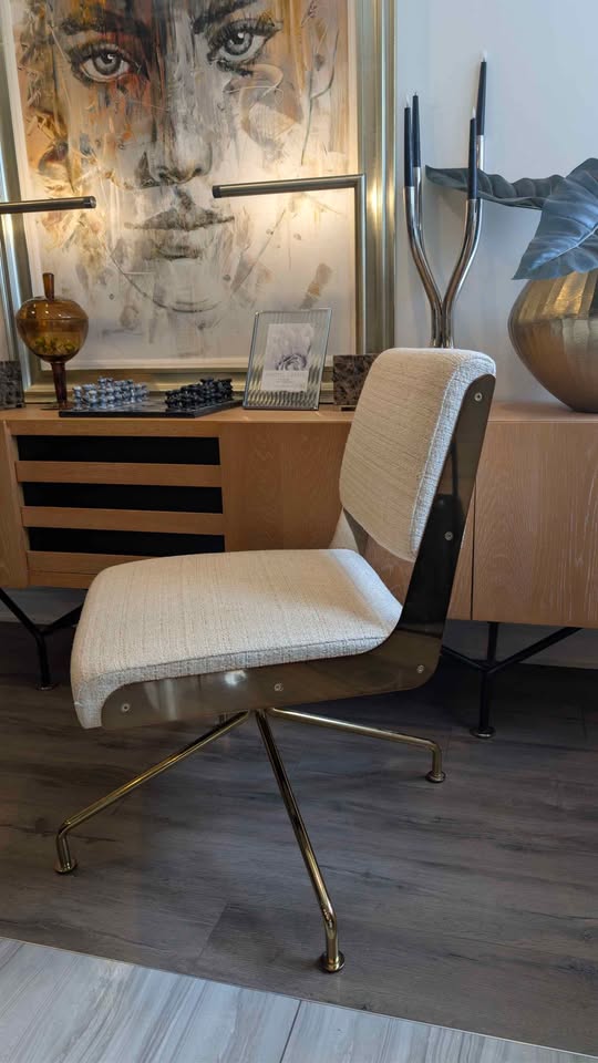CB2 Rue Cambon Cream Office Chair - photo 2