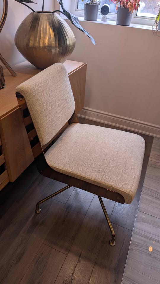 CB2 Rue Cambon Cream Office Chair - photo 3