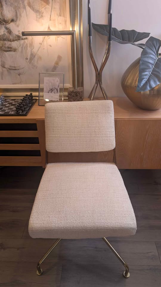CB2 Rue Cambon Cream Office Chair - photo 4