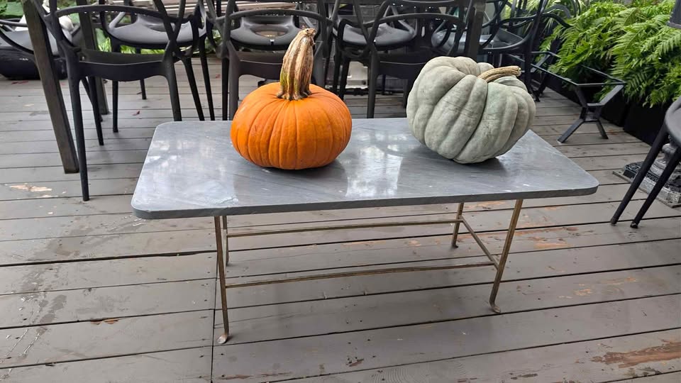 CB2 Rhys Marble Indoor/Outdoor Coffee Table