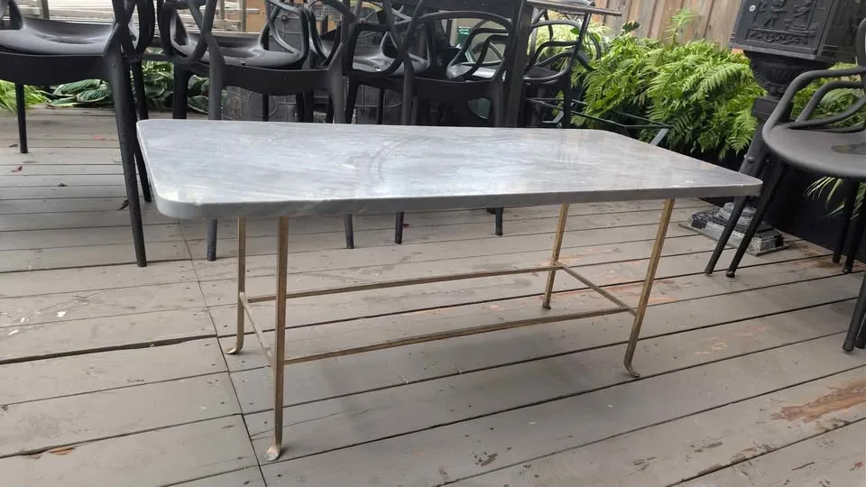 CB2 Rhys Marble Indoor/Outdoor Coffee Table image indicator(2)