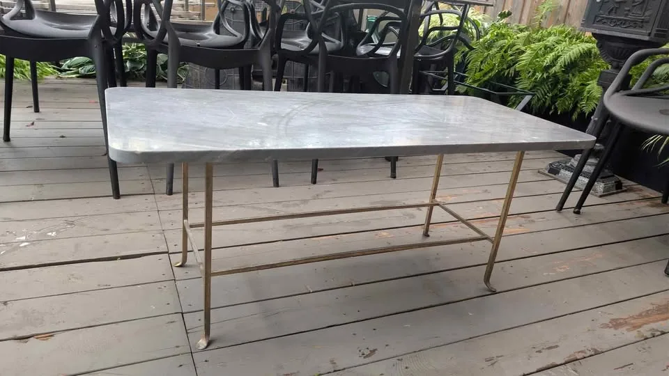 CB2 Rhys Marble Indoor/Outdoor Coffee Table image indicator(3)